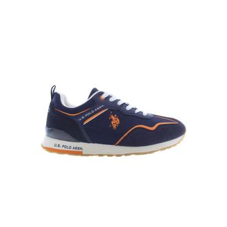 U.S.Polo Association Blue Polyester Mens Trainers - male - U.S. Polo Assn. - Sneakers - Blue - 10 UK - Shoes