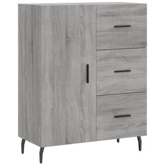 Berkfield Home Sideboard Grey Sonoma 69.5x34x90 cm Engineered Wood