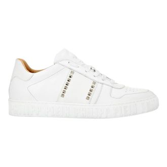Philipp Plein Schoenen, unisex, Wit, 36 EU, Leer, Lo-Top Sneakers Studs