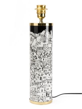 Fornasetti Jerusalem lamp base - unisex - Brass/Metal (Other) - One Size - Black
