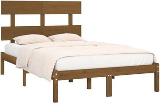 vidaXL Vidaxl - Estructura De Cama Madera Maciza De Pino Marr&oacute;n Miel 200x200 Cm