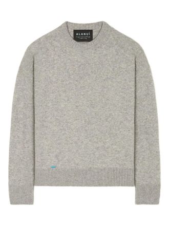 Alanui crew-neck knitted sweater - Grey