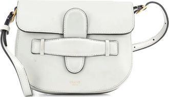 Celine Symmetrical Shoulder Bag Leather Mini crossbody bag - Grijs