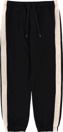 Versace Jeans Couture Logo Tape Track Pants - Heren - Sweatpants - Zwart - S - Katoen - Broeken