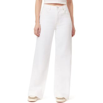 Scotch & Soda The Wave High Waist Straight Leg Jeans in Blanc De Blanc at Nordstrom Rack, Size 32