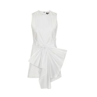 Rotate ROTATE Birger Christensen, Party Dresses, female, White, Size: S Sleeveless Dress W/ Bow