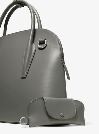 Michael Kors Kaitlin Large Leather Dome Satchel