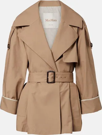 Max Mara Clara cotton-blend gabardine trench coat