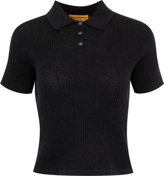 Guest In Residence Polo in cashmere - Nero