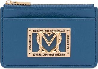 Love Moschino Portafoglio con applicazione logo - Blu