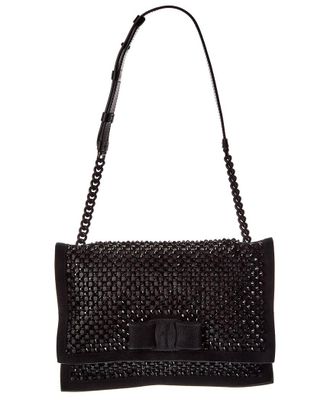 Ferragamo Leather & Suede Shoulder Bag