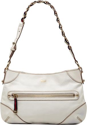 Gucci Pre-owned Gucci Calfskin Web Capri Ranch Kid Shoulder Bag Ladies UZSQZH77MMUUX99D