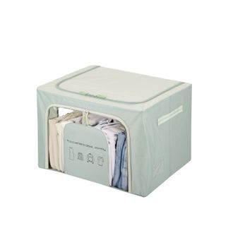 KASANOVA Scatola armadio 50x40x33cm doppia cerniera e scritta verde