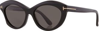 Tom Ford FT1111 01D Shiny Black/Smoke Polarized