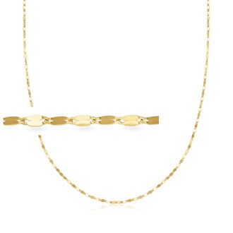 Ross-Simons Italian 10kt Yellow Gold Lumachina-Chain Necklace