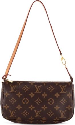 Louis Vuitton Pochette Accessoires NM canvas clutch met monogram - Bruin