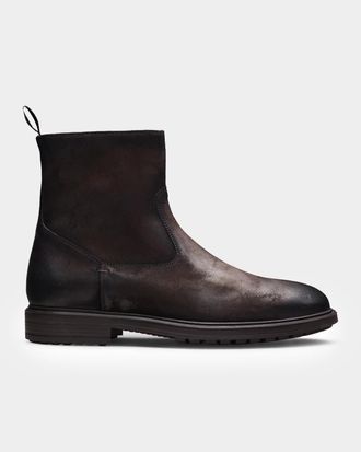 Magnanni Men & apos;s Atlas Leather Zip Ankle Boots