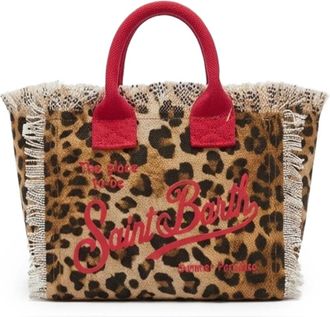 MC2 Saint Barth Tote Bags, female, Brown, Size: ONE SIZE Mini Vanity Bag