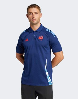 adidas adidas Performance - France - Polo da allenamento blu scuro