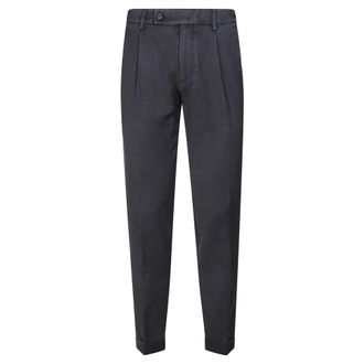 Berwick 1707 Slim-fit Trousers, male, Blue, 2XL, Slim Fit Trousers