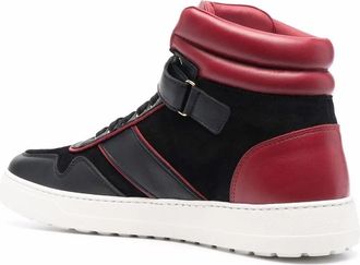 Ferragamo Gancini High-Top Sneaker - Red