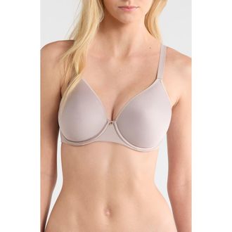 Chantelle Comfort Chic Back Smoothing T-Shirt Bra in Mineral Grey at Nordstrom, Size 34D
