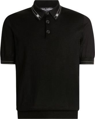 Dolce & Gabbana Black Logo Polo