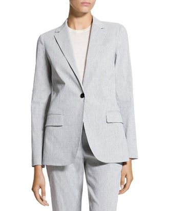 Theory Staple Linen-Blend Blazer