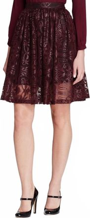 Parker Womens Rockies Skirt In Burgundy
