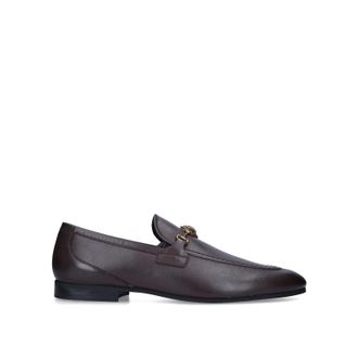 Kurt Geiger Mens Leather Alistair Loafers - Brown - Size UK 8