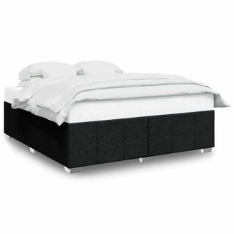 Berkfield Home Bed Frame without Mattress Black Super King Fabric