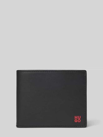 HUGO BOSS Portemonnaie aus echtem Rindsleder Modell TIBBY in Black, Größe 1