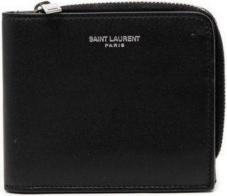 Saint Laurent Black Leather Wallet (Bi-Fold) (Pre-Owned)