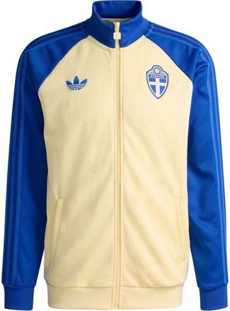 adidas Sweden 2026 Track Jacket Asia Sizing Almost Yellow Royal Blue KA8530
