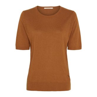 BTF-CPH 500124 Top de Seda y Cachemira - Tops - Mujer - Marr&oacute;n - 2XL