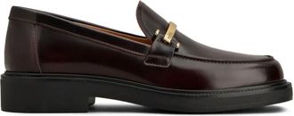 Tod's Maroon Leather Loafers
