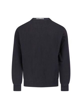 C.P. Company Cotton Crew-Neck Sweater - Black