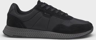 Boss Orange by Hugo Boss Mens Titanium Runn Trainers in Black - Size UK 10