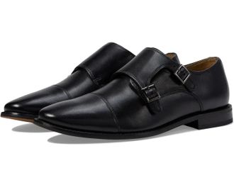 Florsheim Mens Florsheim Montinaro Black Double Monk Strap Shoes VER1080