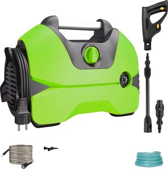 OEM Limpiadora De Alta Presi&oacute;n, Ligera, 3 Modos De Pulverizaci&oacute;n, Verde, El&eacute;ctrica Con Cable