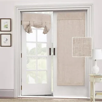 Angel Cerd&aacute; Cortinas Opacas De Dos Piezas Con Alzapa&ntilde;os De Lino Texturizado, De 66 X 102 Cm, Aptas Para Ventanas Interiores Y Puertas Francesas