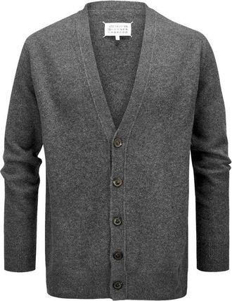 Maison Margiela Gray Wool Mens Cardigan