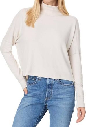 Michael Stars Frida Mock Neck Top In Chateau