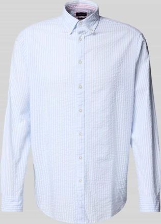 Christian Berg Regular Fit Freizeithemd mit Button-Down-Kragen in Bleu, Größe 3XL
