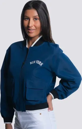 Lusso Womens Lusso Navy New York Yankees Paisley Cropped Full-Zip Jacket at Nordstrom, Size X-Large