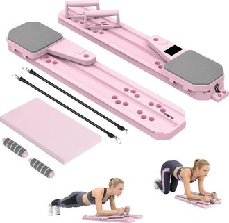 OEM Tabla De Pilates Multifuncional, Dise&ntilde;o Ajustable, Accesorios De Entrenamiento Completos, Rosa (pfe)