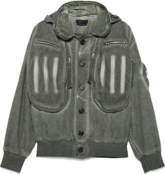 Juntae Kim Giacca Doublet Kapok con cuciture sigillate - Verde