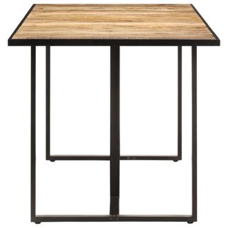 Berkfield Home Beautiful Dining Table 180 cm Rough Mango Wood in Brown