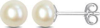 Delmar Sterling Silver Cultured Pearl Stud Earrings at Nordstrom Rack