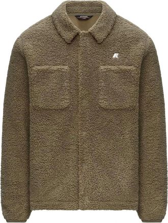 K-Way Overshirt en sherpa double-face - Jackets - Hombre - Beige - XL